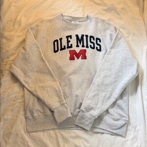 Ole Miss Gray crew neck